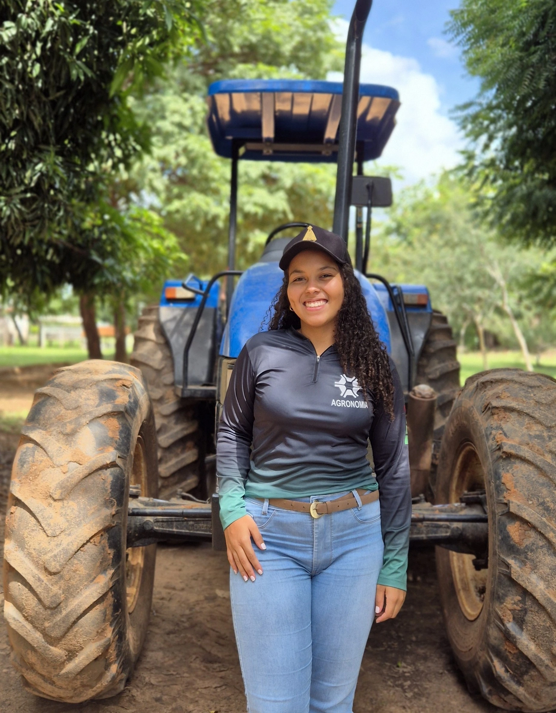 Maria Eduarda Figueiredo no campo